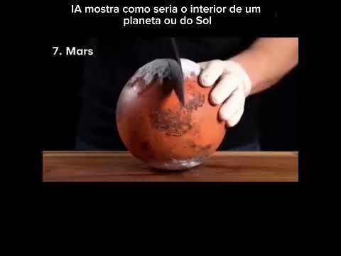 IA mostra como é o interior de cada planeta do nosso sistema solar #shorts#sol#planetas#universo