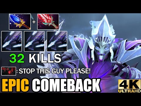 First Items Aghanim's Scepter Spectre 32 Kills Unstoppable Epic Hard Game Comeback 7.30 Dota 2