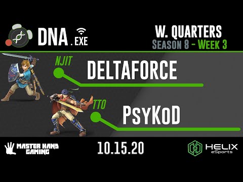 DNA.EXE S8:W3 - NJIT | DELTAFORCE (Link) Vs. TTO | PsyKoD (Sonic, Ike) - W Quarterfinals