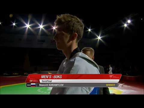 World Taekwondo Grand-Prix Moscow 2018. M - 80. Полуфинал. KHRAMTCOV-KANAET