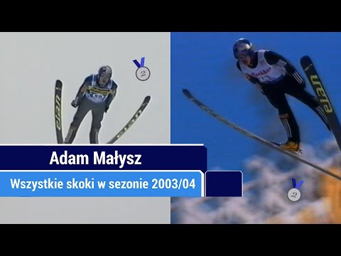Adam Małysz - wszystkie skoki w sezonie 2003/2004