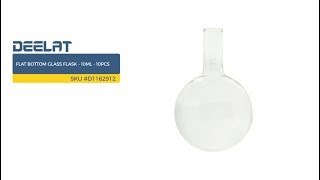 Flat bottom Glass Flask - 10ml - 10pcs SKU #D1162912