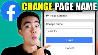 How to Change Your Facebook Page Name (2024 Update)