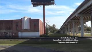 preview picture of video '5639) NS & CSX Railfanning Ft A CSX Reroute - Valdosta, Georgia - Thursday November 14th, 2013.wmv'