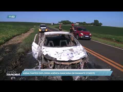 Assaltantes explodem Agência Bancária em Diamante D'Oeste