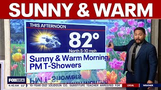 DC weather: Sunny, warm Friday with possible isolated showers