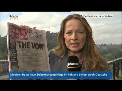 Schottland: Patricia Schäfer vor dem Unabhängigkeitsvotum am 16.09.2014