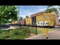 Norfolk Southern Engine 4581 Through Johnson City Tennessee Train Spotting