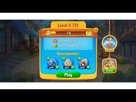 Fishdom, level 5721 collect rubber ducks