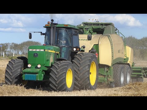John Deere 4955 Going full hammer w/ Krone BigPack 4X4 Big Baler | BRUTE FORCE | PURE SOUND