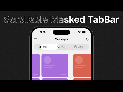 Animated Scrollable Masked TabBar • React Native