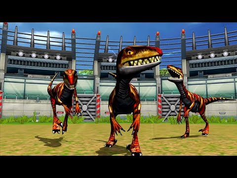 Jurassic Park Builder JURASSIC Tournament Android Gameplay - Max Level Velociraptor