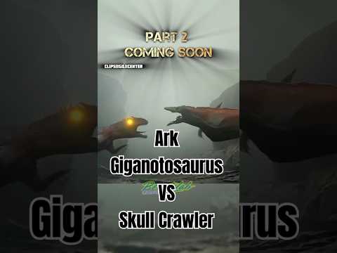 Ark Giganotosaurus VS Skull Crawler #jurassicworld #drex#ark#indominusrex#edit#dinosaur#monsterverse