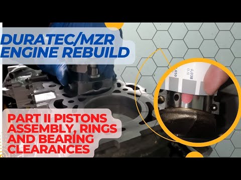 Building my 2.0 Duratec / MZR engine, PART 2 pistons assembly, rings gapping and bearing clearances