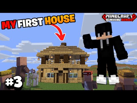Trick2hub - MY FIRST HOUSE In Minecraft PE Survival Series | EP-3 Hindi