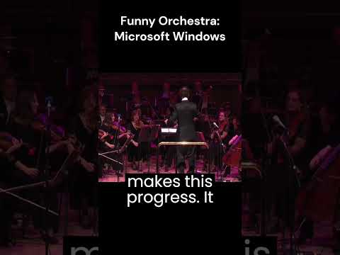 Funny Orchestra  Microsoft Windows 1  #shorts #music #fun