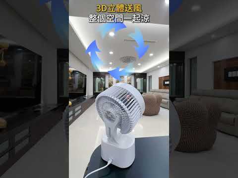 【UTA鴻嘉源】【風狂輸出 S7】渦輪靜音循環扇｜3D自動搖頭 五檔風力 12H定時 附遙控器 可壁掛/吊掛/平放 RGB炫彩燈 擴香功能（Type-C供電）