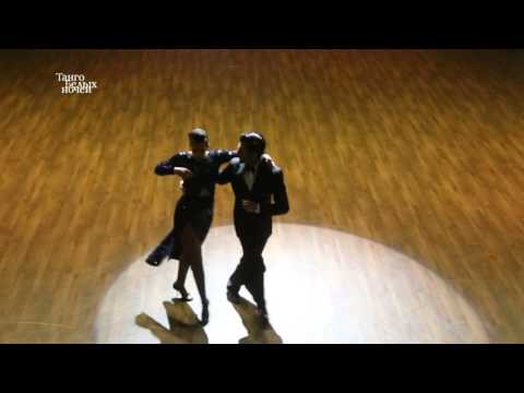  Sol Cerquides  and  Fernando Gracia  are  dancing  to  "  Loca  "  at  White Nights tango festival  in  2016