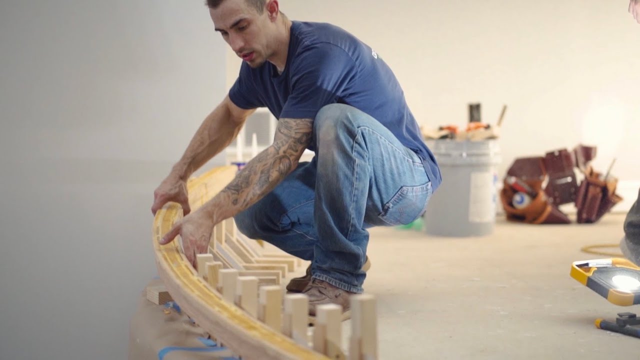 Curved Rail Lamination Process - Great Lakes Woodworking
