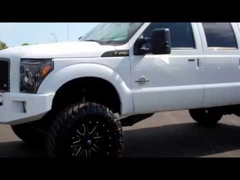 2014 FORD F250 CREW LARIAT LIFT 6.7L POWERSTROKE DIESEL WALK AROUND REVIEW SOLD! 8725