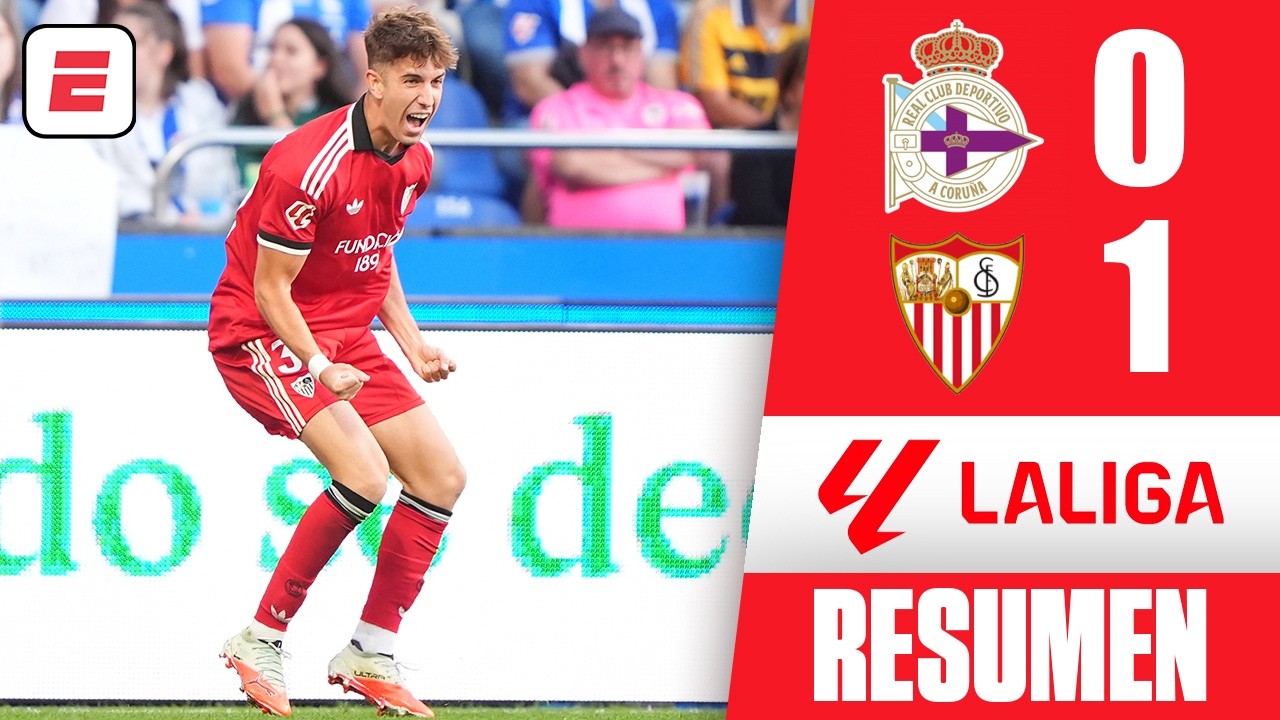 SEVILLA sumó tres puntos de oro al vencer por la mínima al DEPORTIVO y se pone cuarto | La Liga