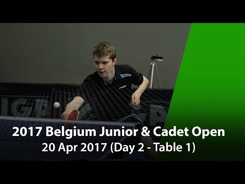 2017 Belgium Junior & Cadet Open - Table 1 DAY 2