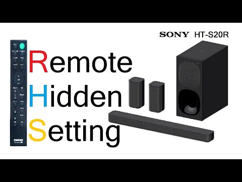 (Remote Setting ) HT-S20R Sony home theater 5.1। How increase Sound Effact। True Dolby 5.1