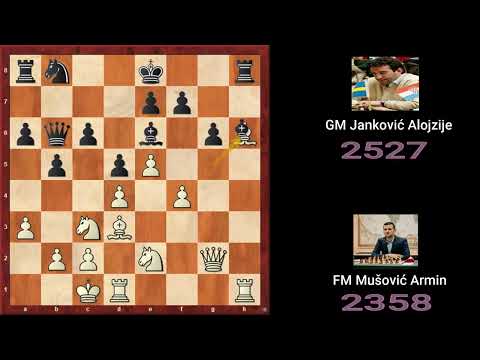 FM Mušović Armin - GM Janković Alojzije (European rapid chess championship, 2018)