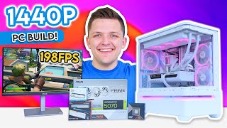 Building an AWESOME 1440p Gaming PC! 😄 [All-White Build Guide w/ Benchmarks]