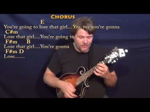 You're Gonna Lose That Girl (Beatles) Mandolin Cover Lesson with Chords/Lyrics