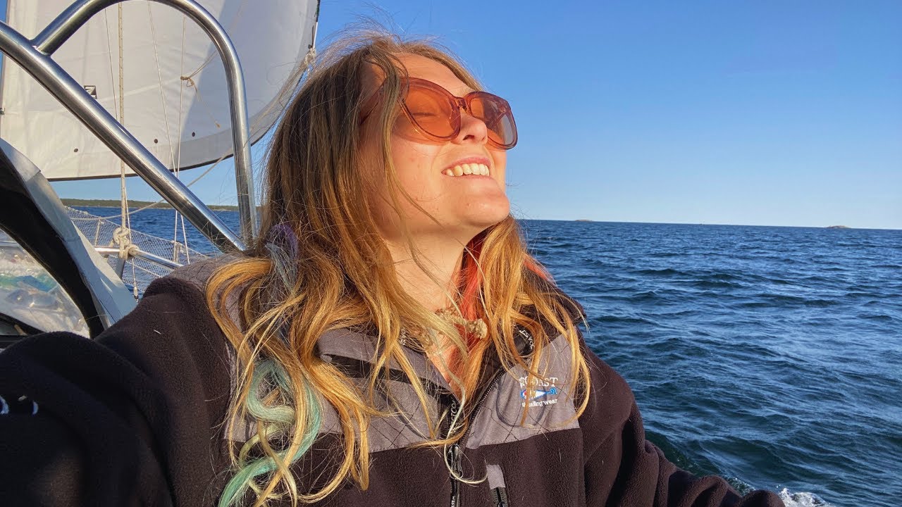Finally leaving the mainland after three weeks on the hard