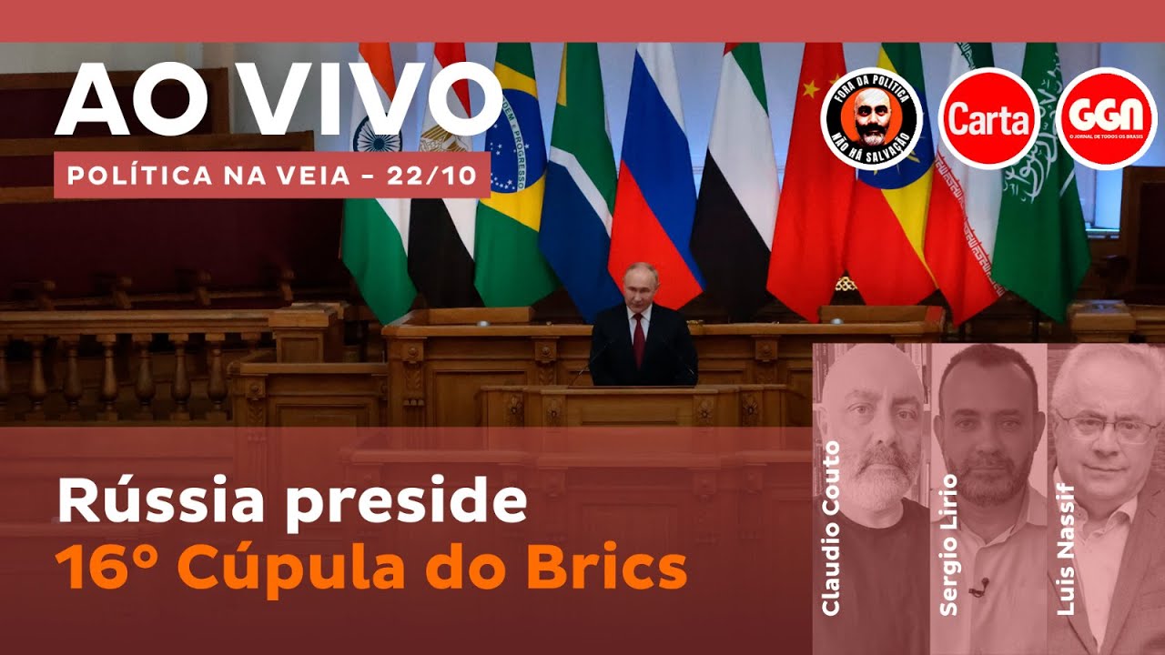 O Brics sem Lula e com novos parceiros | Política na Veia AO VIVO