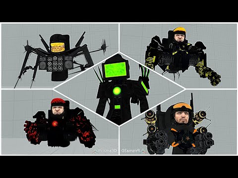 Upgraded Fan-Made Skibidi Toilet Pack || Skibidi Toilet Prisma 3d 