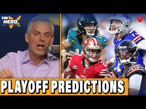 Colin Cowherd’s NFL Playoff Predictions: Packers-Bears, Bills-Jaguars, 49ers-Eagles | THE HERD
