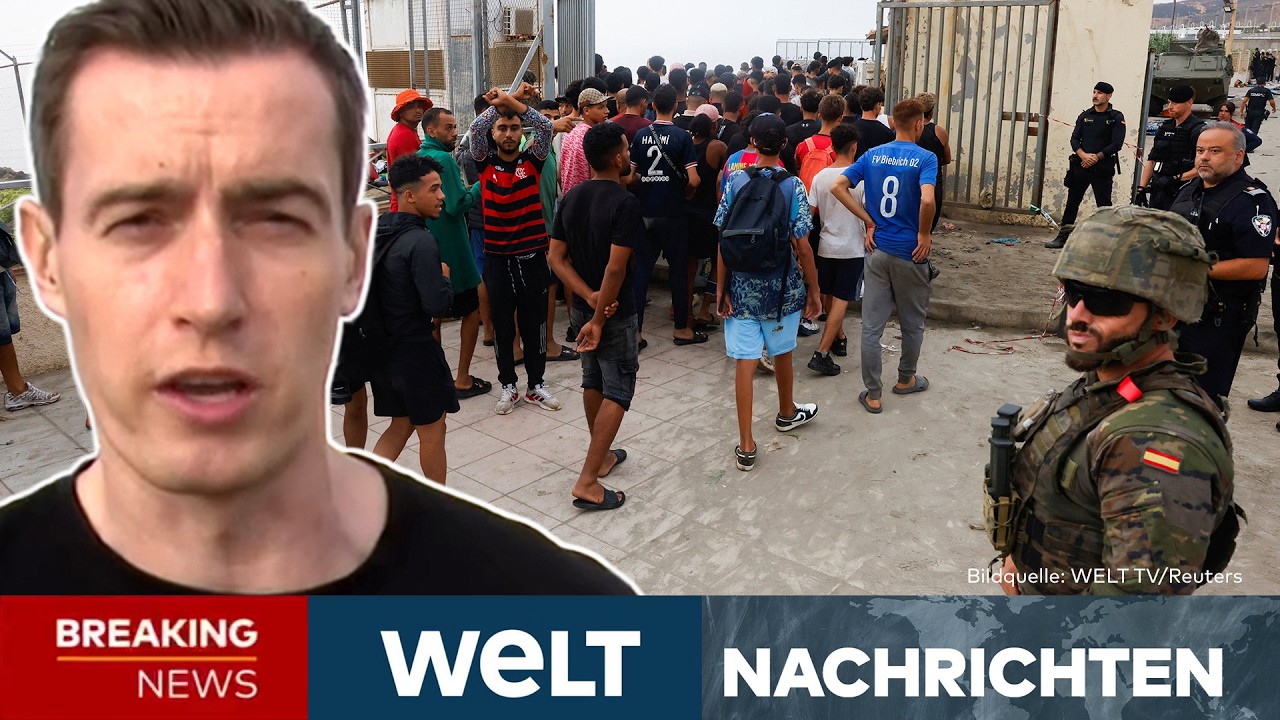 MAROKKOS MUSKELSPIELE: Sánchez  ‒ Migrantenansturm in Ceuta ist "Angriff" auf Spanien | LIVESTREAM