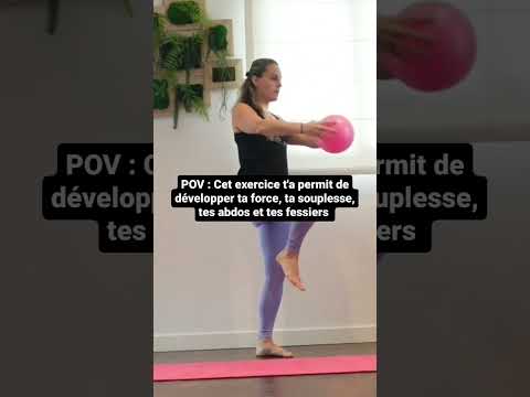Pilates avec petit ballon #pilates #exercice #débutant #pilateshome