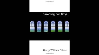 Camping For Boys