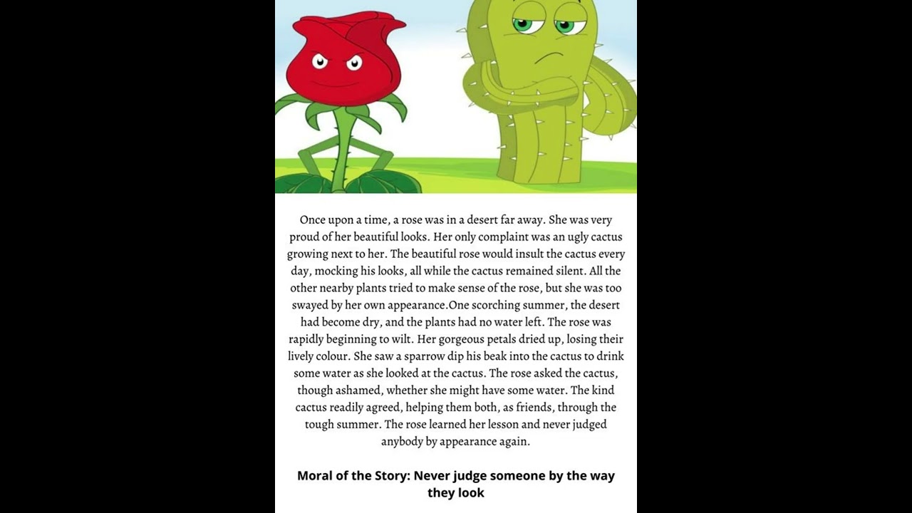 The rose and the Cactus || Short story in English with moral