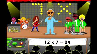 7 Times Table Song - Percy Parker - The Ballad Of Baby Percy Parker - animation, lyrics &amp; GRID