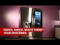Knock on LG's 'InstaView' fridge and it'll show you your groceries