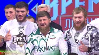 Рамзан Кадыров посетил взвешивание боксеров к вечеру профессионального бокса "Время Легенд"