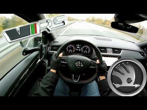 2017 Skoda Octavia RS 2.0 TDI (184 PS) POV Drive AUTOBAHN Beschleunigung & Speed