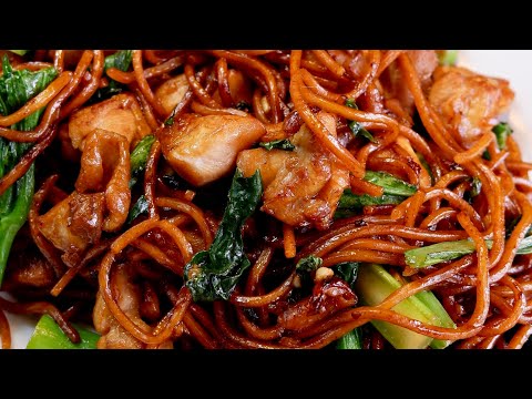 COOK WITHIN MINS! Sesame Oil Chicken Noodles 三杯鸡炒面 Chinese 3 Cup Chicken Chow Mein -Stir Fry Recipe