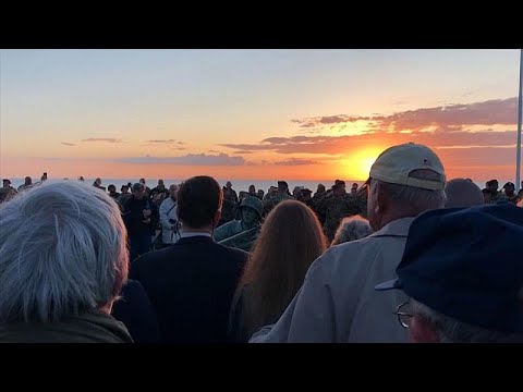 Amanecer en el 75 aniversario del desembarco de Normandía