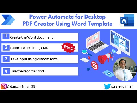 Power Automate for Desktop PDF Creator Using Word Template Power Automate for Desktop PDF Creator Using Word Template