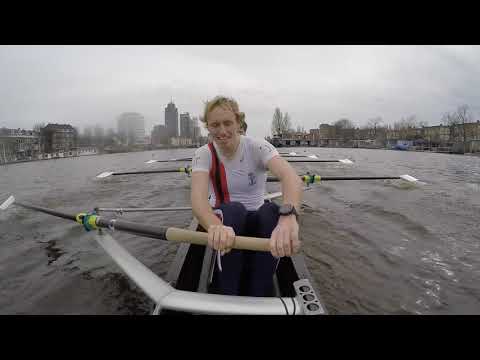 Roeivierkamp 2018 - 250m - De Hoop/Skøll HVC (slow motion)