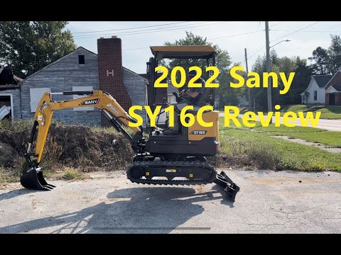 2022 Sany SY16C Mini Excavator Overview and Operation