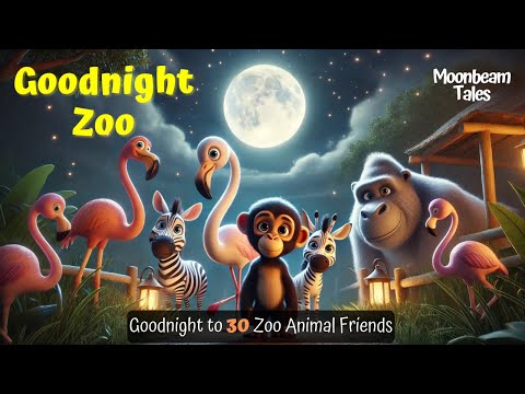 Let's Say Goodnight to 30 Zoo Animals 🌠 THE IDEAL Soothing Bedtime Stories for Babies and Toddlers