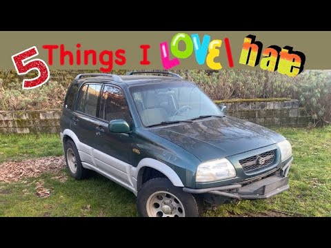 5 Things I Love/Hate About My Suzuki Grand Vitara