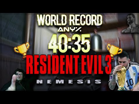 🏆Resident Evil 3 Nemesis Speedrun 40:35 World Record (WORLD'S FIRST SUB 40:4X)🏆